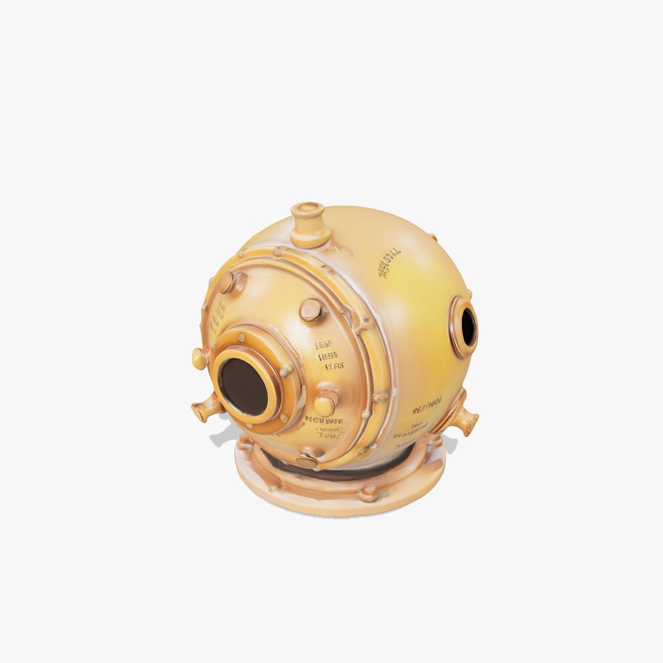 Bronze Diver Helmet model pack